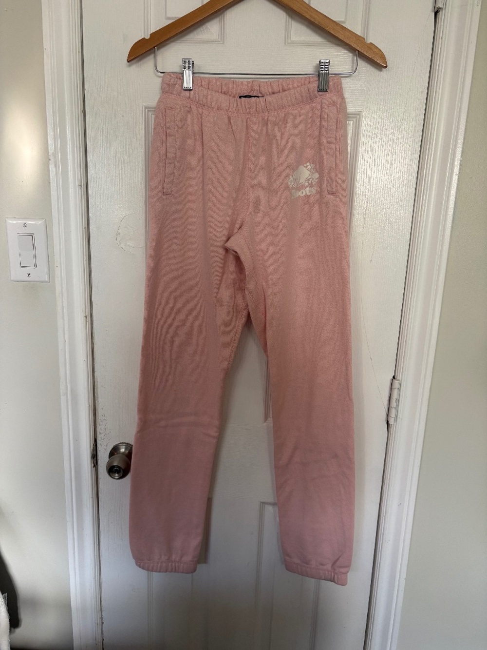 Roots Canada Organic Sweatpants Light Pink